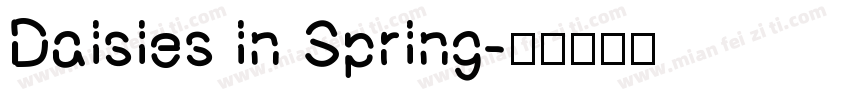 Daisies in Spring字体转换